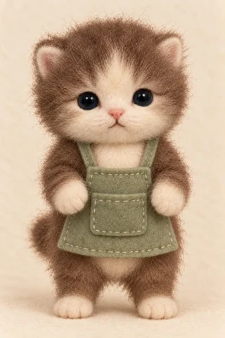Cacao, a wool kitten