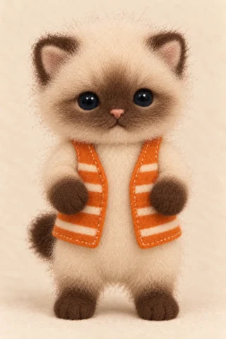 Mocha, a wool kitten