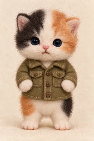 Pepper, a wool kitten