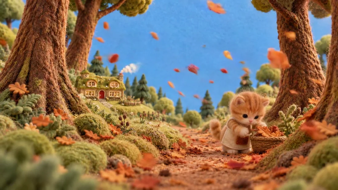 A scene from Ginger and the Rainy Day Soup